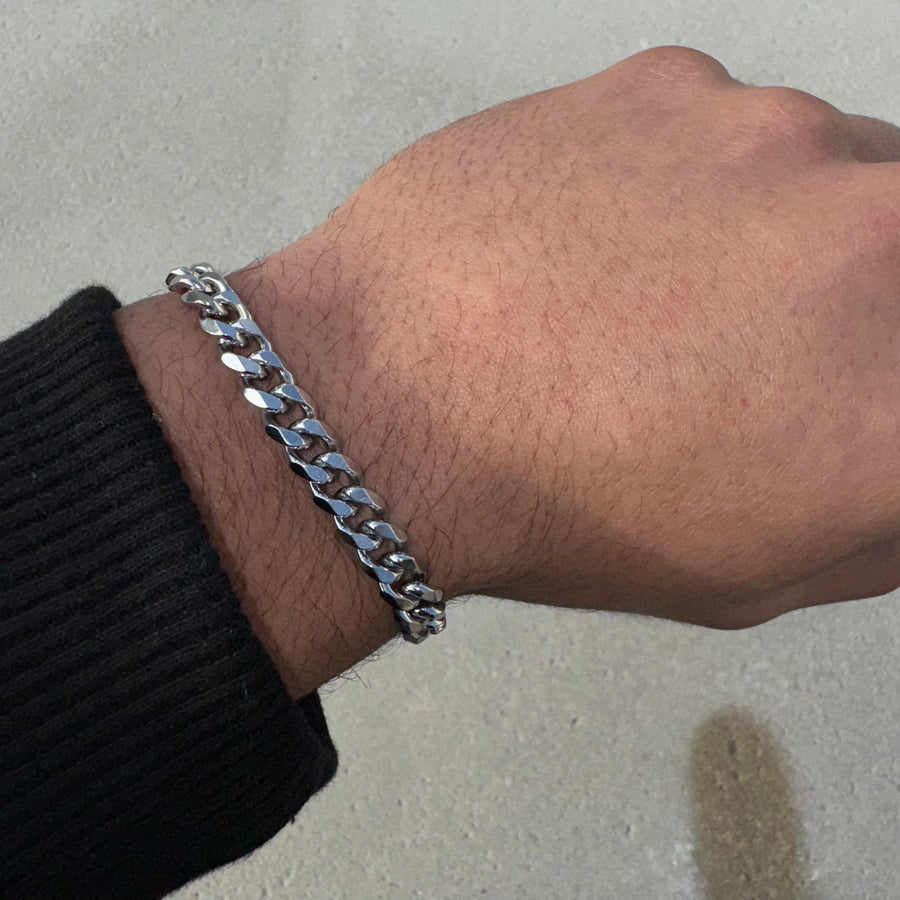 Pulsera Cubana de Acero Inoxidable