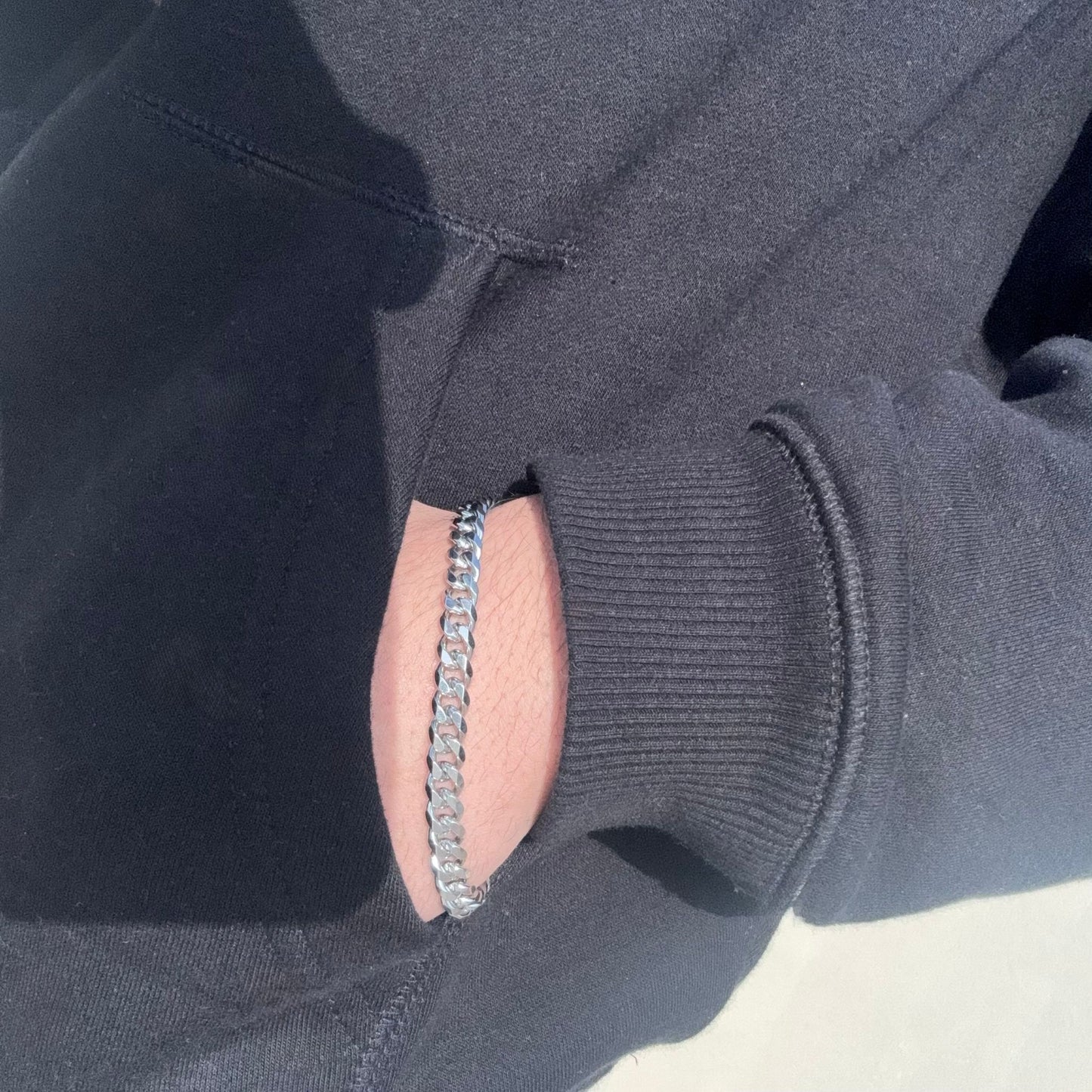 Pulsera Cubana de Acero Premium